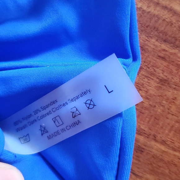 Royal Blue bikini top size L - Picture 3 of 5